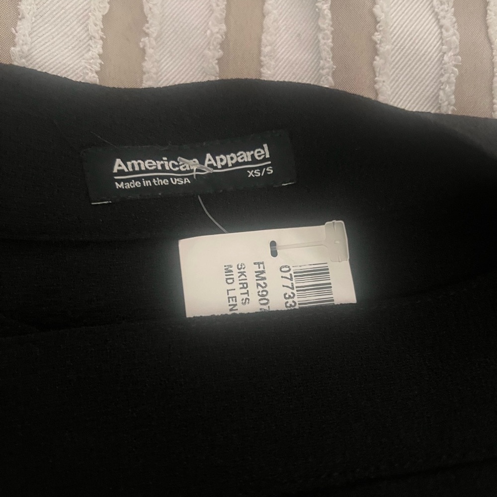 American Apparel Classic Black Skirt